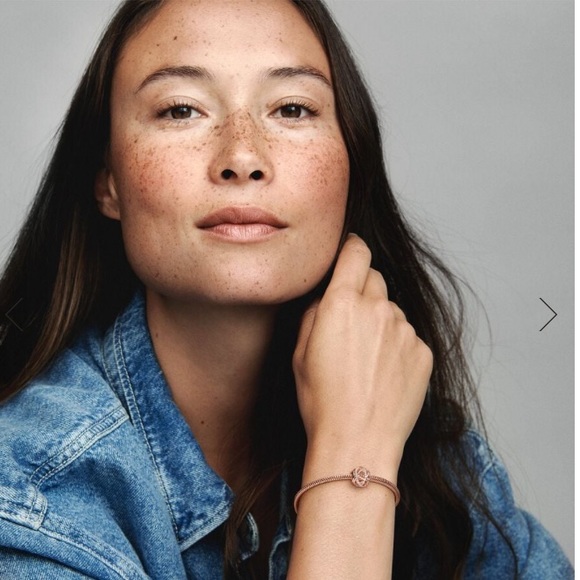 ROSE GOLD SPARKLING & POLISHED LINES CHARMS(X2)❤️WILL FIT ANY PANDORA BRACELET❤️ - Picture 3 of 8